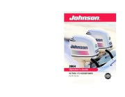 2004 Johnson 90 105 115 150 175 hp PL PX CX GL 2-Stroke Outboard Owners Manual, 2004 page 1