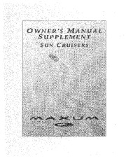 2000 Maxum Sun Cruisers 2400SCR 2800SCR 3000SCR 3300SCR Owners Manual page 1