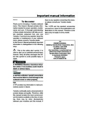 Yamaha Motor Owners Manual, 2007 page 3