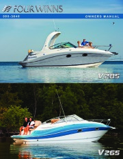 2011 Four Winns V265 V285 Boat Owners Manual page 1
