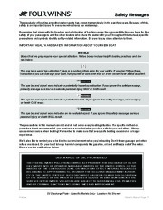 2011 Four Winns V265 V285 Boat Owners Manual, 2011 page 13