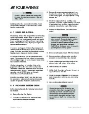 2011 Four Winns V265 V285 Boat Owners Manual, 2011 page 21
