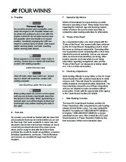 2011 Four Winns V265 V285 Boat Owners Manual, 2011 page 38