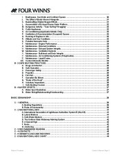 2011 Four Winns V265 V285 Boat Owners Manual, 2011 page 4
