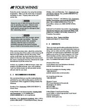 2011 Four Winns V265 V285 Boat Owners Manual, 2011 page 45