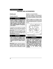 2005 Evinrude 40 50 60 hp E-TEC EL PL Outboard Motor Owners Manual, 2005 page 44