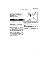 2005 Evinrude 40 50 60 hp E-TEC EL PL Outboard Motor Owners Manual, 2005 page 47