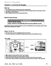 2009 Maxum 2900 SE Sport Cruiser Owners Manual Guide, 2009 page 49