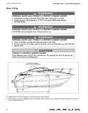 2009 Maxum 2500 SE Sport Cruiser Boat Owners Manual Guide, 2009 page 10