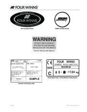 2006-2008 Four Winns Funship 194 204 214 224 234 244 264 274 Boat Owners Manual, 2006,2007,2008 page 19