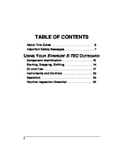 2006 Evinrude 75 90 hp E-TEC PL PX SL Outboard Owners Manual, 2006 page 7