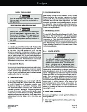 Four Winns Horizon 180 190 200 Boat Owners Manual, 2002,2003 page 31