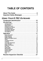 2009 Evinrude 65 hp E-TEC WRL WRY Commercial Outboard Boat Motor Owners Manual, 2009 page 7