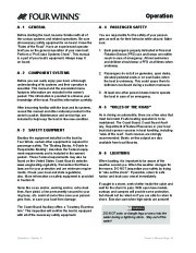 Four Winns F-Series Boat Owners Manual, 2011 page 18