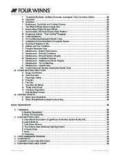 Four Winns F-Series Boat Owners Manual, 2011 page 4