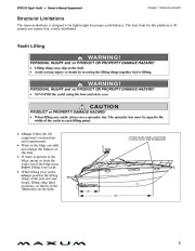 2009 Maxum 3700 SY Sport Yacht Supplement Guide, 2009 page 11