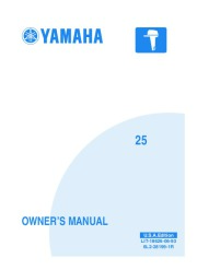 2006 Yamaha Outboard 25 Boat Motor Owners Manual page 1