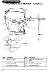 2009 Evinrude 40 50 60 hp E-TEC RT TL SL Outboard Boat Motor Owners Manual, 2009 page 15