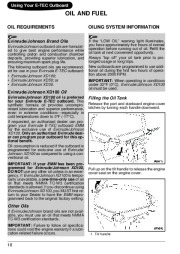 2009 Evinrude 40 50 60 hp E-TEC RT TL SL Outboard Boat Motor Owners Manual, 2009 page 21