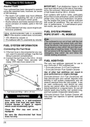 2009 Evinrude 40 50 60 hp E-TEC RT TL SL Outboard Boat Motor Owners Manual, 2009 page 23
