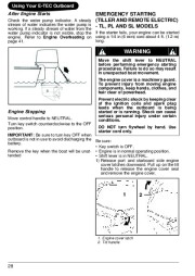 2009 Evinrude 40 50 60 hp E-TEC RT TL SL Outboard Boat Motor Owners Manual, 2009 page 31