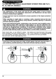 2009 Evinrude 40 50 60 hp E-TEC RT TL SL Outboard Boat Motor Owners Manual, 2009 page 39