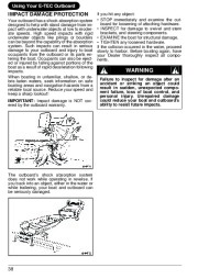 2009 Evinrude 40 50 60 hp E-TEC RT TL SL Outboard Boat Motor Owners Manual, 2009 page 41