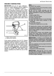 2009 Evinrude 25 30 hp E-TEC RL TE TEL PL Outboard Boat Owners Manual, 2009 page 44
