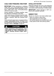 2009 Evinrude 25 30 hp E-TEC RL TE TEL PL Outboard Boat Owners Manual, 2009 page 46