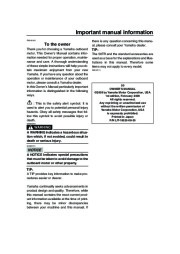 Yamaha Motor Owners Manual, 2007 page 3
