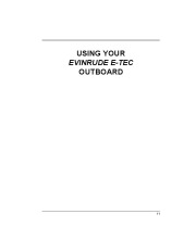 2011 Evinrude 75 90 hp E-TEC PL PX SL WEL WEX WDEL WDEX Outboard Boat Motor Owners Manual, 2011 page 13