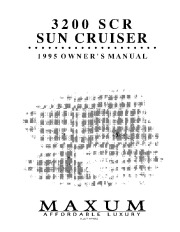 Maxum 3200 SCR Sun Cruiser Boat Owners Manual, 1995 page 1