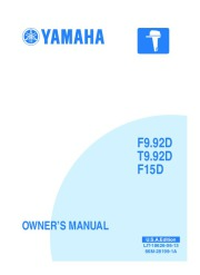 2005 Yamaha Outboard F9.92D T9.92D F15D Boat Owners Manual page 1