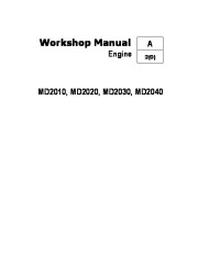 Volvo Penta MD2010 MD2020 MD2030 MD2040 Workshop Manual page 1