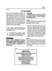 Yamaha Motor Owners Manual, 2004 page 3