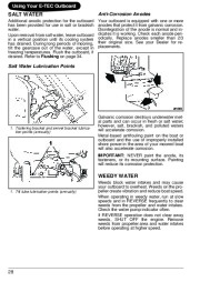 2008 Evinrude 250 300 hp E-TEC HL HX PX PZ CX CZ Outboard Boat Owners Manual, 2008 page 31