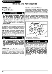 2008 Evinrude 250 300 hp E-TEC HL HX PX PZ CX CZ Outboard Boat Owners Manual, 2008 page 45