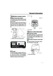 Yamaha Motor Owners Manual, 2007 page 7