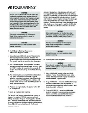 Four Winns V375 Boat Owners Manual, 2011 page 22