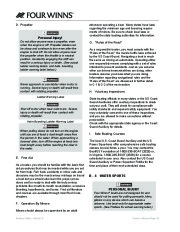 Four Winns V375 Boat Owners Manual, 2011 page 38