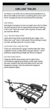 Four Winns H F SL V Trailers Series Fast Facts Specifications, 2011 page 11