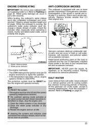 2009 Evinrude 55 hp MFE MRL MJRL Outboard Boat Motor Owners Manual, 2009 page 26