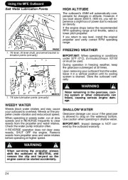 2009 Evinrude 55 hp MFE MRL MJRL Outboard Boat Motor Owners Manual, 2009 page 27