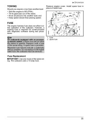 2009 Evinrude 55 hp MFE MRL MJRL Outboard Boat Motor Owners Manual, 2009 page 28