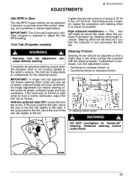 2009 Evinrude 55 hp MFE MRL MJRL Outboard Boat Motor Owners Manual, 2009 page 46