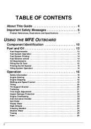 2009 Evinrude 55 hp MFE MRL MJRL Outboard Boat Motor Owners Manual, 2009 page 5
