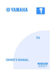 2007 Yamaha Outboard F4 Boat Motor Owners Manual page 1