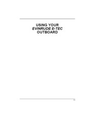 2011 Evinrude 65 hp E-TEC WRL WRY Outboard Boat Motor Owners Manual, 2011 page 13