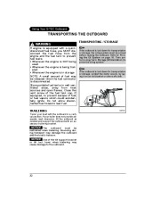 2011 Evinrude 65 hp E-TEC WRL WRY Outboard Boat Motor Owners Manual, 2011 page 34