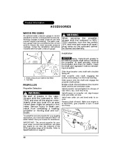 2011 Evinrude 65 hp E-TEC WRL WRY Outboard Boat Motor Owners Manual, 2011 page 50
